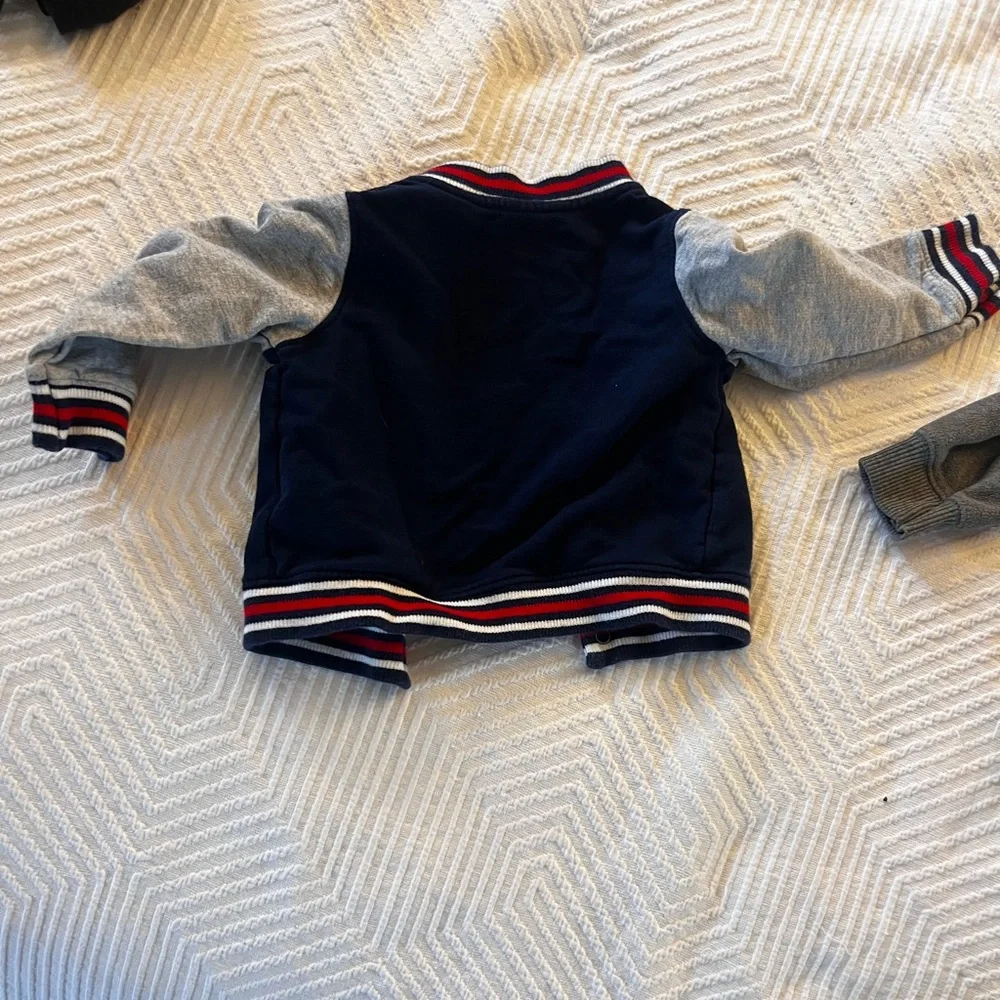 Navy and Gray Baby Jacket‎ Set size 12 months